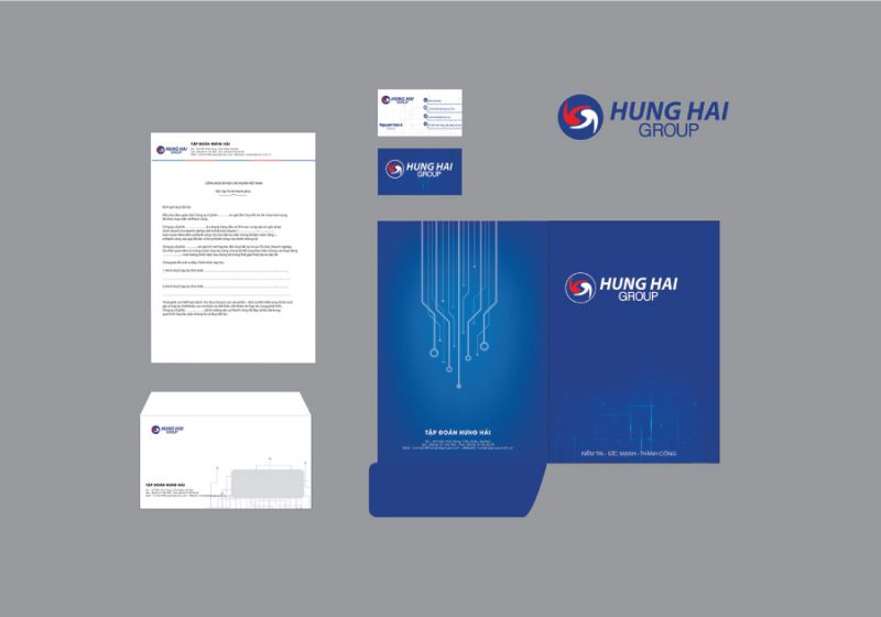Thiết kế bộ nhận diện công nghệ Hưng Hải