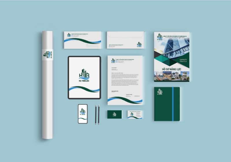Thiết kế bộ nhận diện xây dựng thương mại HG